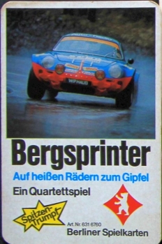 Berliner Spielkarten "Bergsprinter - Auf heißen Raedern zum Gipfel" 1972 Cardgame (0138)